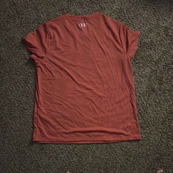 Under Armour Orange Tee Shirt Size Large - Picture 4 of 5